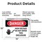 Signmission High Voltage Do Not Enter This Enclosure Danger Sign, Aluminum, 14in W x 10in L, 2PK OS-2PACK-DS-A-1014-L-1341 - alternate 6